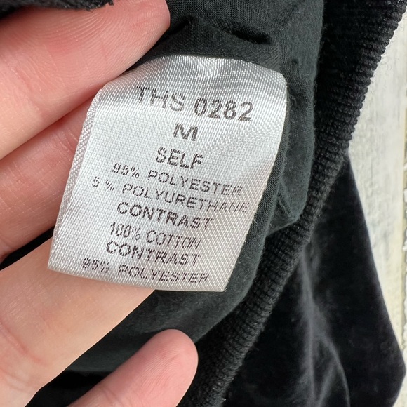 THML Quilted Floral Embroidered Velvet Bomber Jacket Womens Medium - Picture 2 of 5